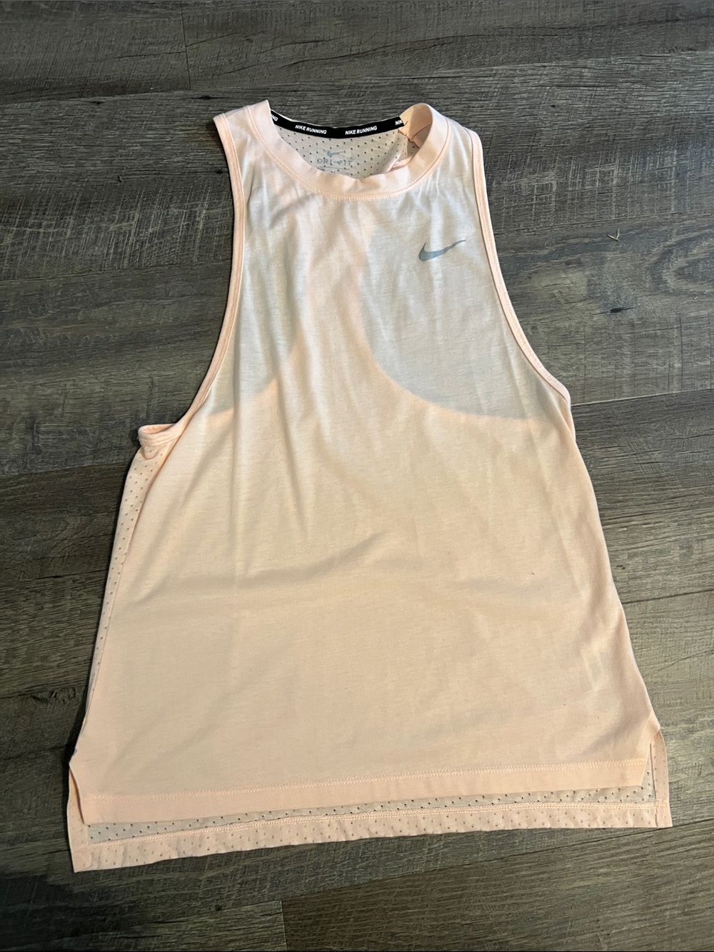 Nike Women's Pale Pink/Peach Athletic Muscle Tank
